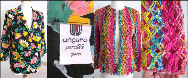 Ungaro Parallele daisy boyfriend jacket, Starkman hippie crochet jacket